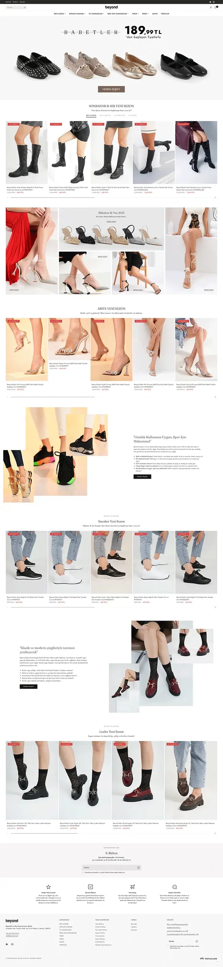 Beyond Shopify mağazası
