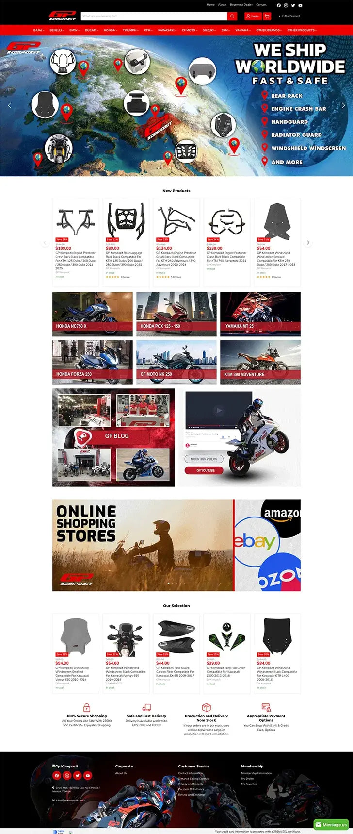 Gp Kompozit Shopify mağazası